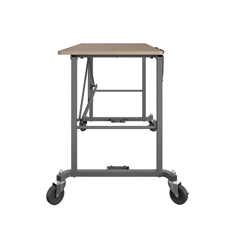 COSCO Portable Folding Work desk with MDF work top (Gray, 350 pounds) image number 6
