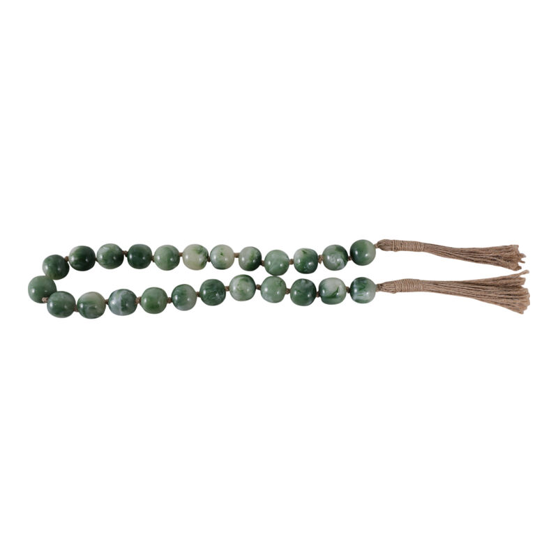 Resin, 36 X 1 Bead Garland, Green image number 3