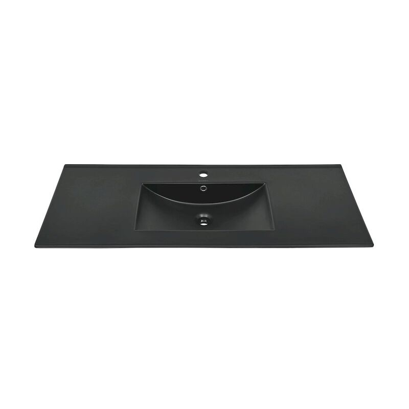 48" Vanity Sink Top in Matte Black image number 2