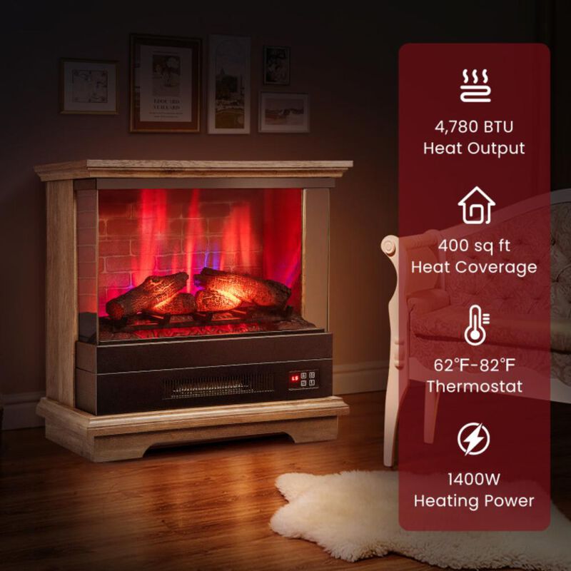 Hivvago Freestanding Fireplace with Remote Control