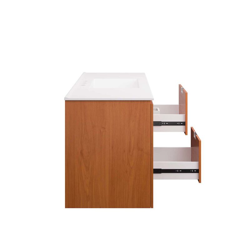 Scenic 48" Wall-Mount Bathroom Vanity image number 6