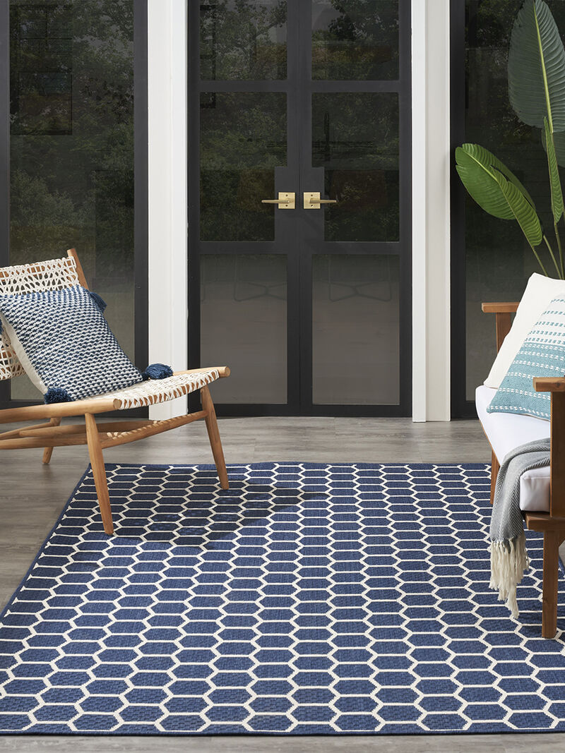 Twist Reversible TWS01 Navy 5' x 7' Rug