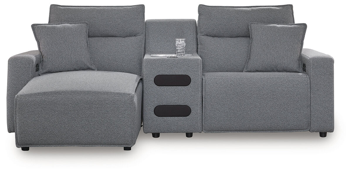 ModMax II 3-Piece Power Reclining Sectional with Chaise and Audio Console