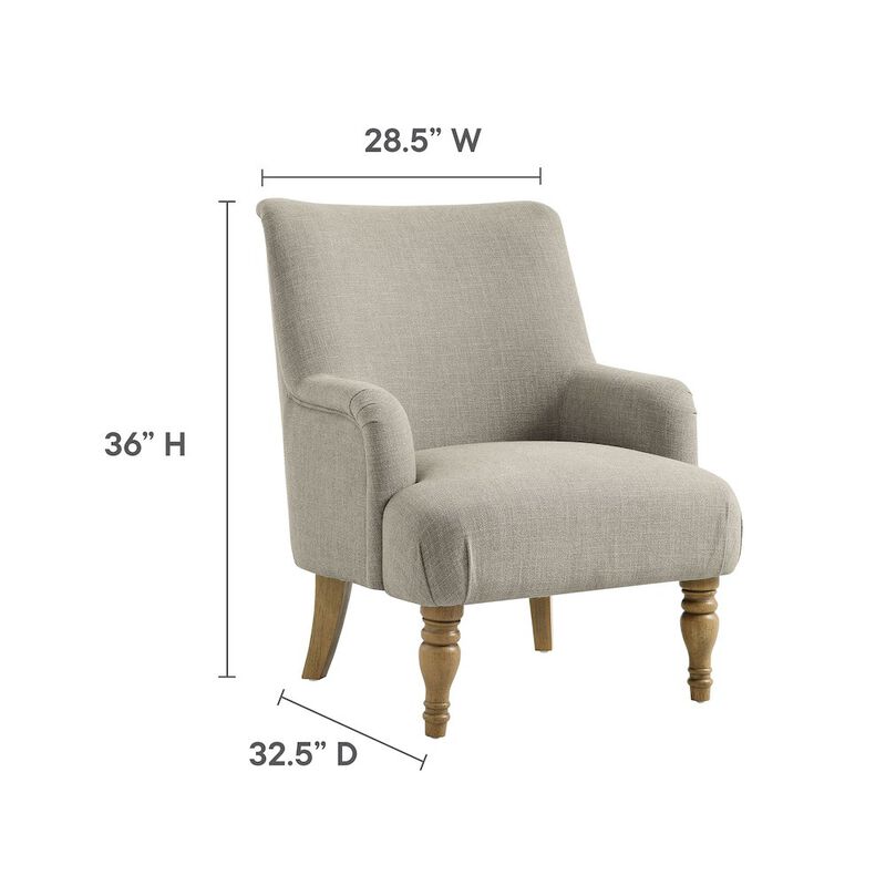 Ellington Fabric Upholstered Accent Armchair image number 2