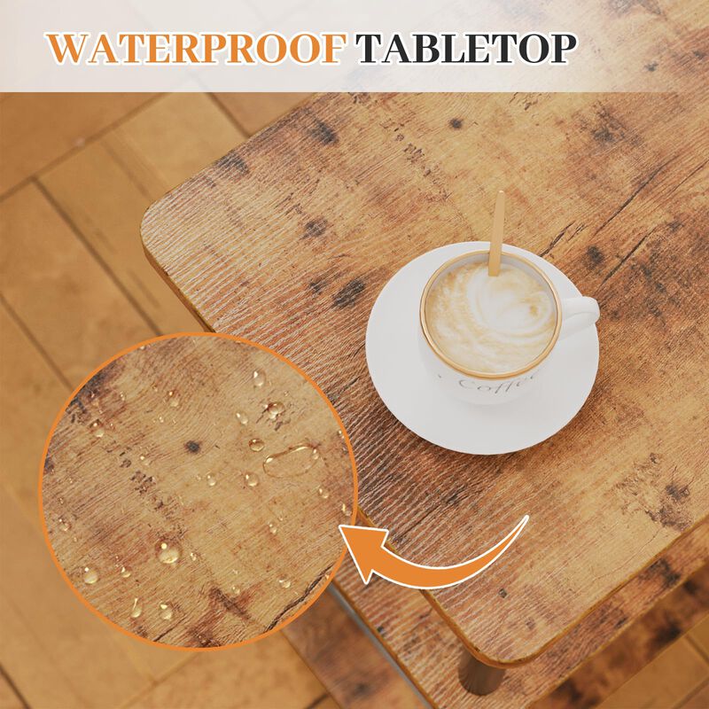 Apicizon 3 Tier End Table, Boho Side Table with Storage Shelf, Nightstand Bedside Table for Small Spaces, Bedroom, Living Room,