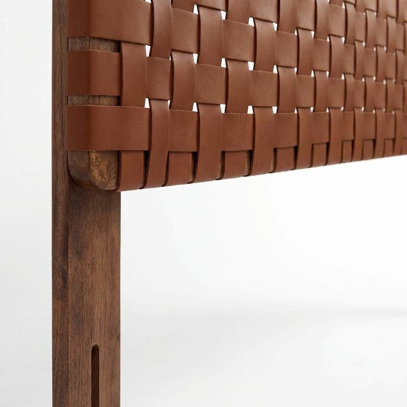 Vegan Leather King Headboard withDesign and Durable Frame image number 5