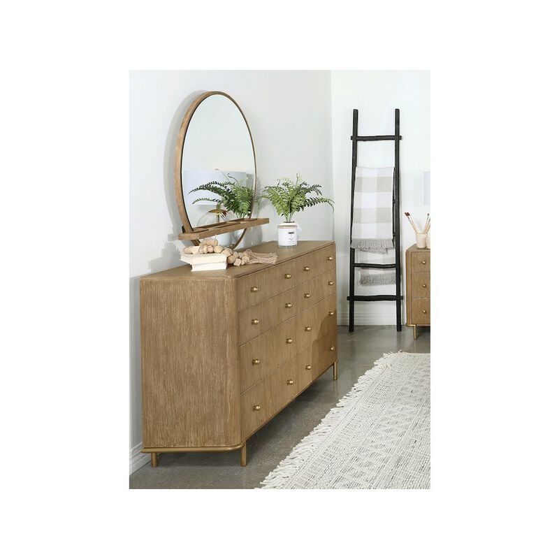 Coaster Co. of America Arini 8-drawer Dresser with Mirror Sand Wash image number 3