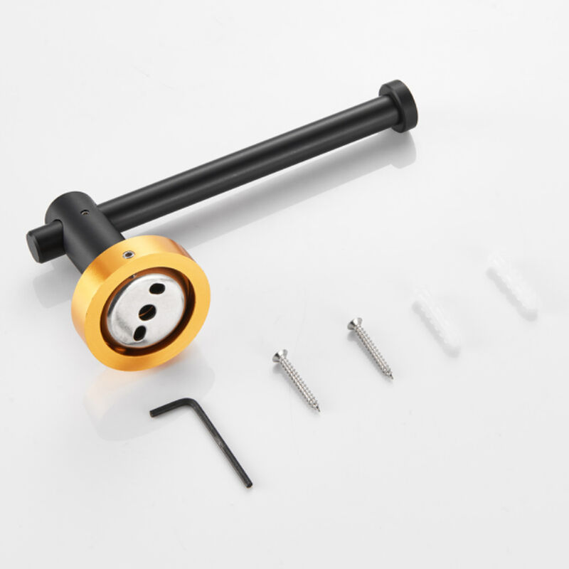 6-Piece Bathroom Hardware Set Thick Space Aluminum Towel Bar Set