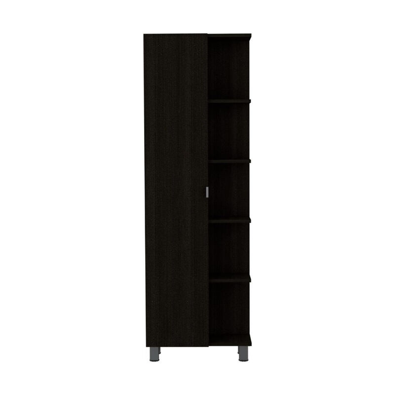 Corner Cabinet Womppi, Bathroom, Black