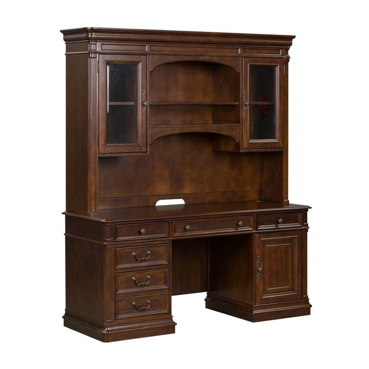 Liberty Furniture Brayton Manor 5 Piece Jr Executive Set in Cognac