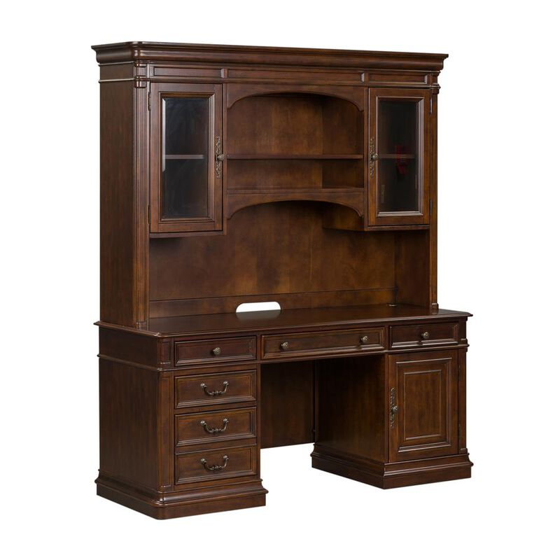 Liberty Furniture Brayton Manor 5 Piece Jr Executive Set in Cognac image number 0