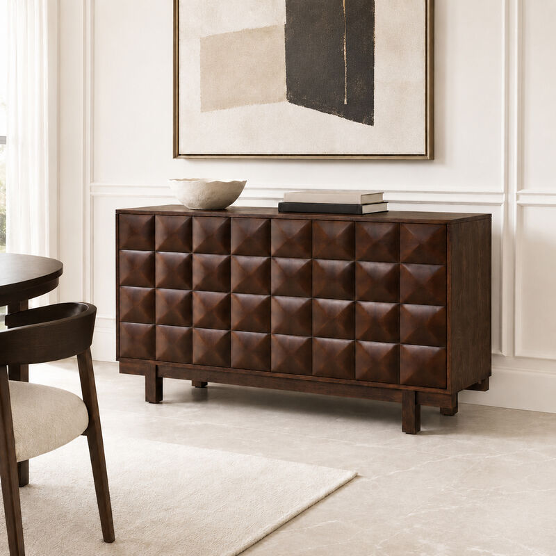 Bisirm 60" Push-to-Open Sideboard image number 3