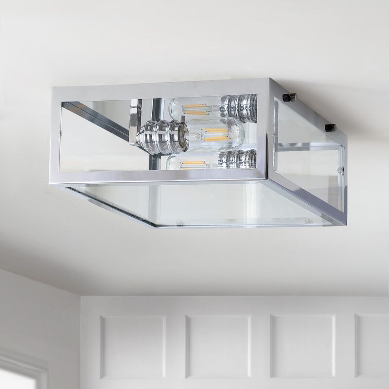 Grayson Metal/Glass LED Flush Mount