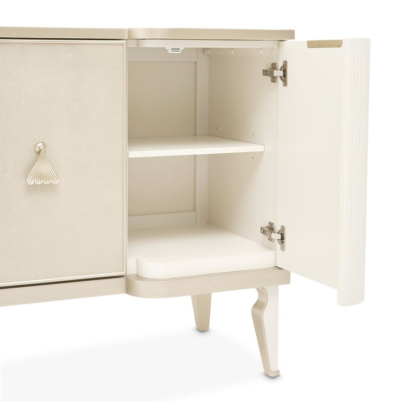 Michael Amini La Marisia Sideboard - Creamy Pearl