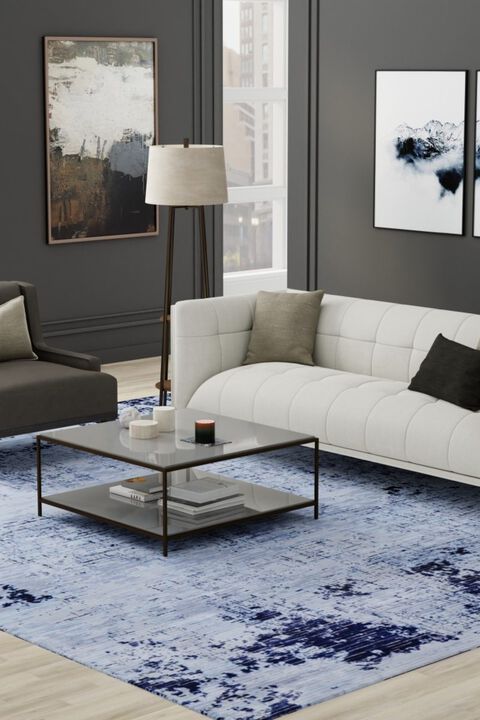 Sonora 39PLF Blue/Light Blue 5' x 7'6" Rug