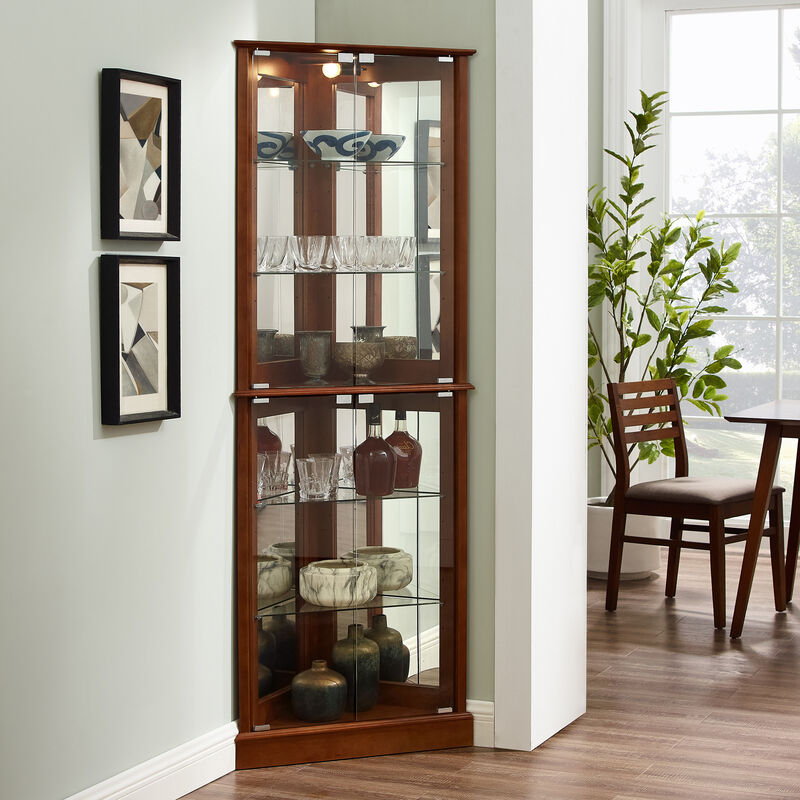 Segrin Corner Curio Dispaly Cabinet image number 1