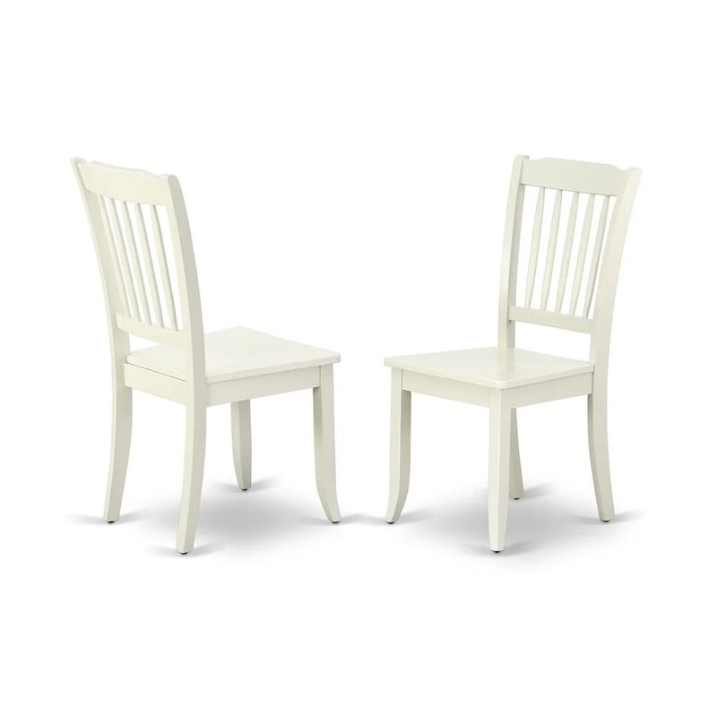 Dining Chair Linen White, DAC-LWH-W