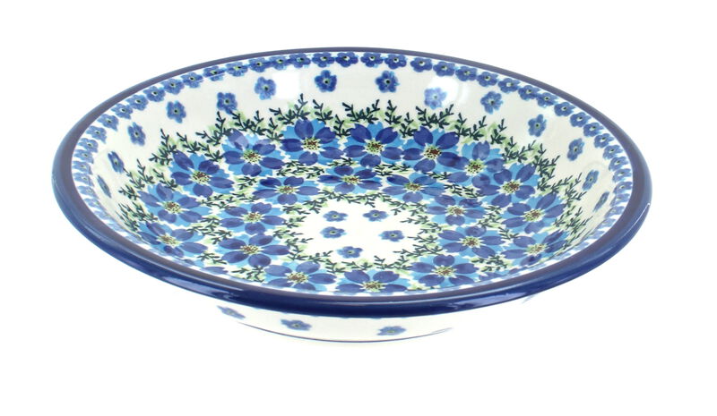 Blue Rose Polish Pottery Kalina Soup Plate