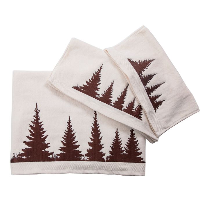Clearwater Pines Cream Towel Set