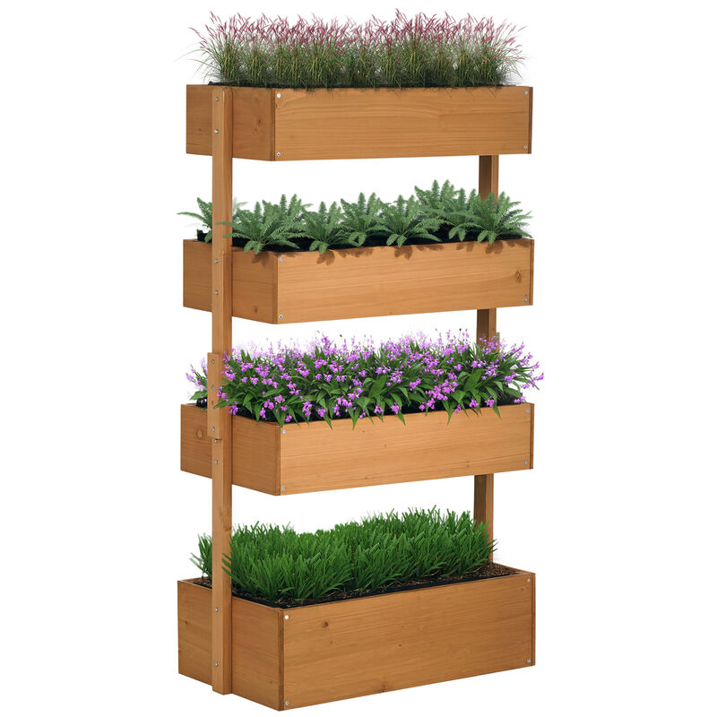 Hivvago 4 Tier Vertical Raised Garden Bed Planter image number 0