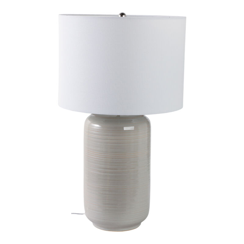 26" Ceramic Table Lamp, Beige image number 2
