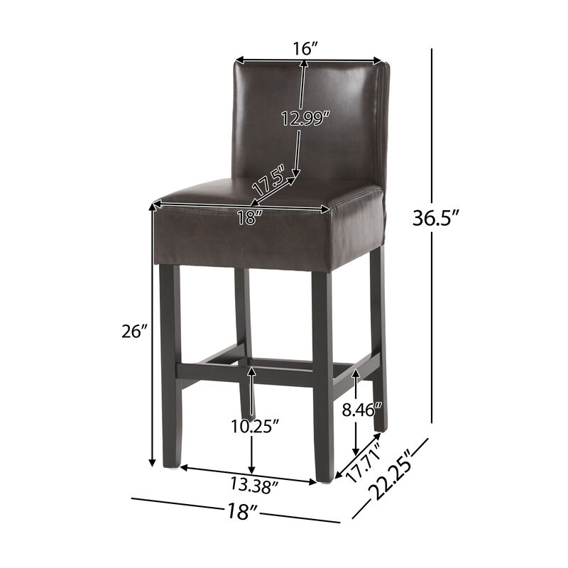 Merax Leather Counter stools (Set of 2)