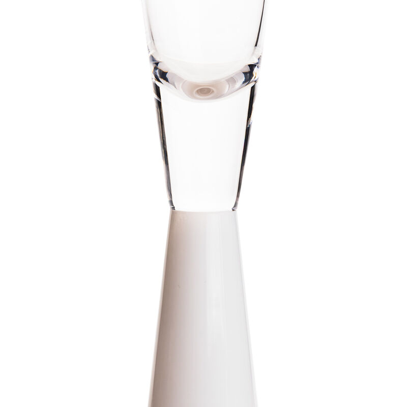 Flute White Champagne Glasses - Set of 4