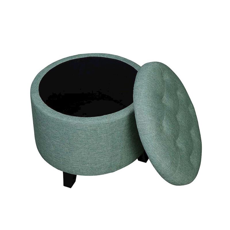 Convenience Concepts Designs4Comfort Round Storage Ottoman