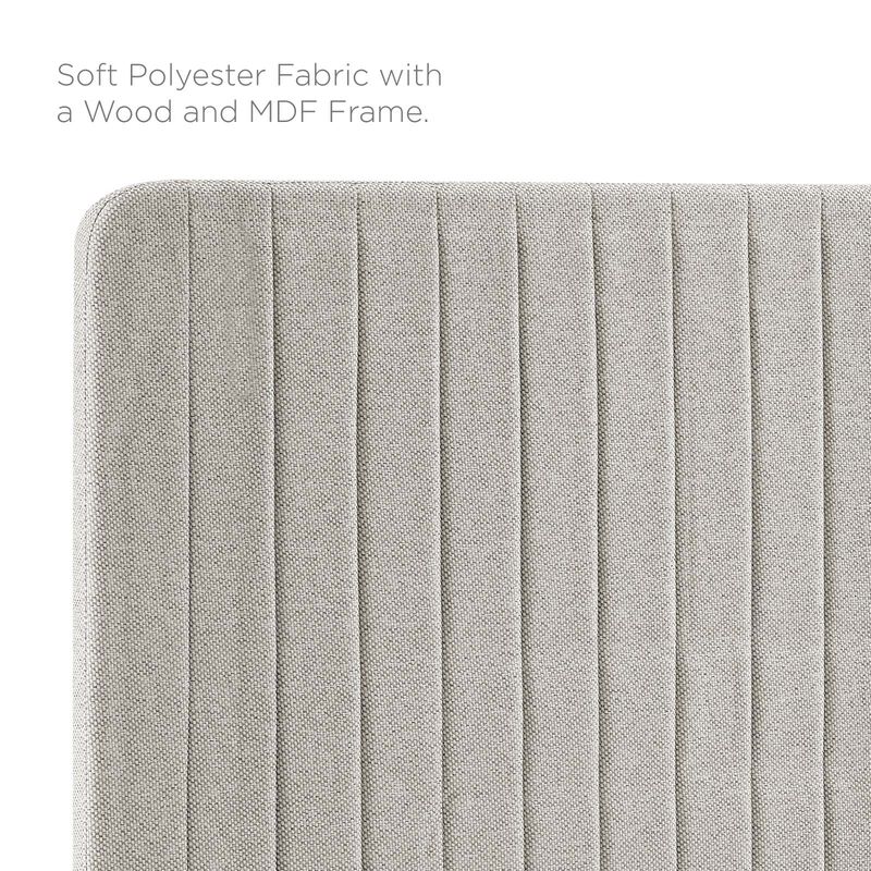 Modway - Milenna Channel Tufted Upholstered Fabric King/California King Headboard image number 5