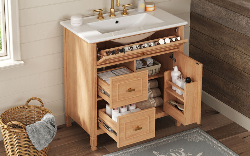 Vockne Bathroom Vanity with Sink image number 2