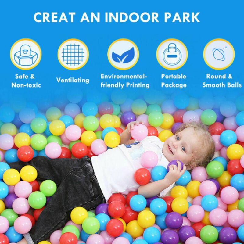 Hivvago Pink Portable Kid Play House Play Tent with 100 Balls image number 7