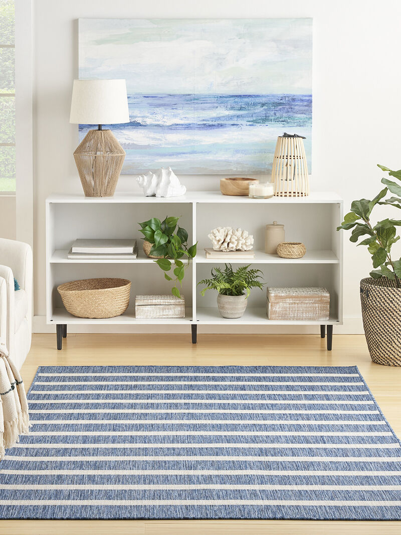 Positano POS03 Navy/Ivory 4' x 6' Rug