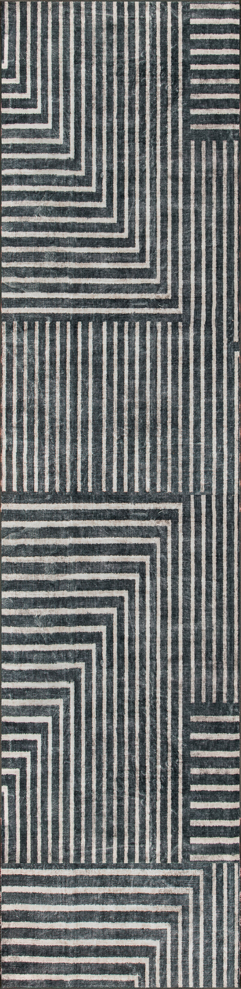 World Rug Gallery Distressed Bohemian Stripes Washable Non Slip Indoor Area Rug:  Low Pile,  Pet Friendly image number 1