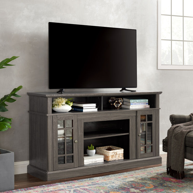 GOODSILO Classic TV Media Stand with Open and Closed Storage for 65-Inch TVs Modern Entertainment Console with Adjustable Shelves image number 5