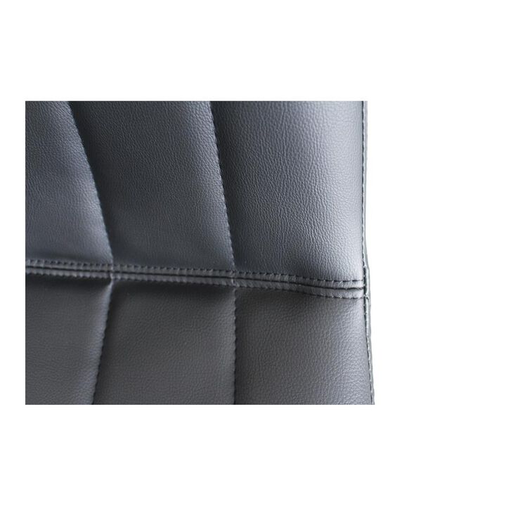 Moe's Home Collection ALIBI DINING CHAIR MATTE BLACK-SET OF TWO