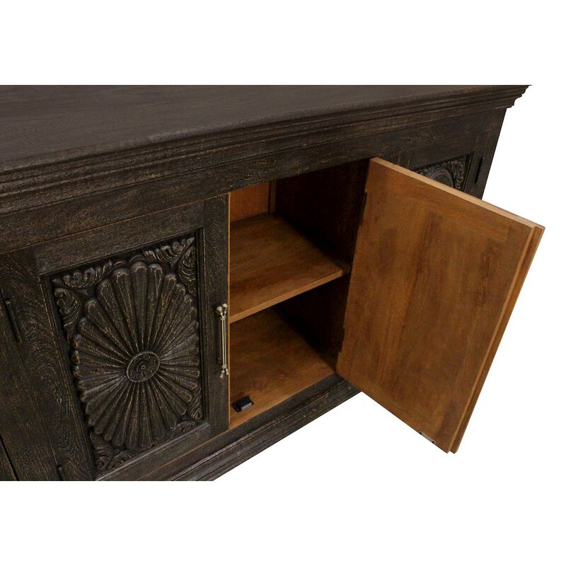 Alex Hamilton Athena 4-Door Sideboard in Antique Black image number 6