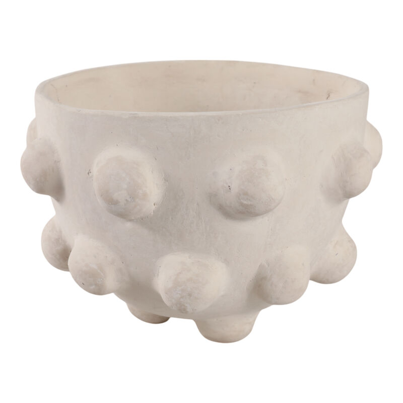Large Hobnail Paper Mache Bowl image number 3