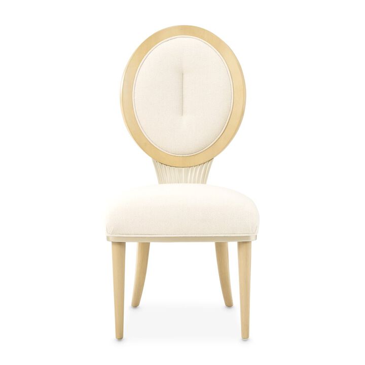 Michael Amini Camellia Field Dining Side Chair, Set of 2 - Caramel