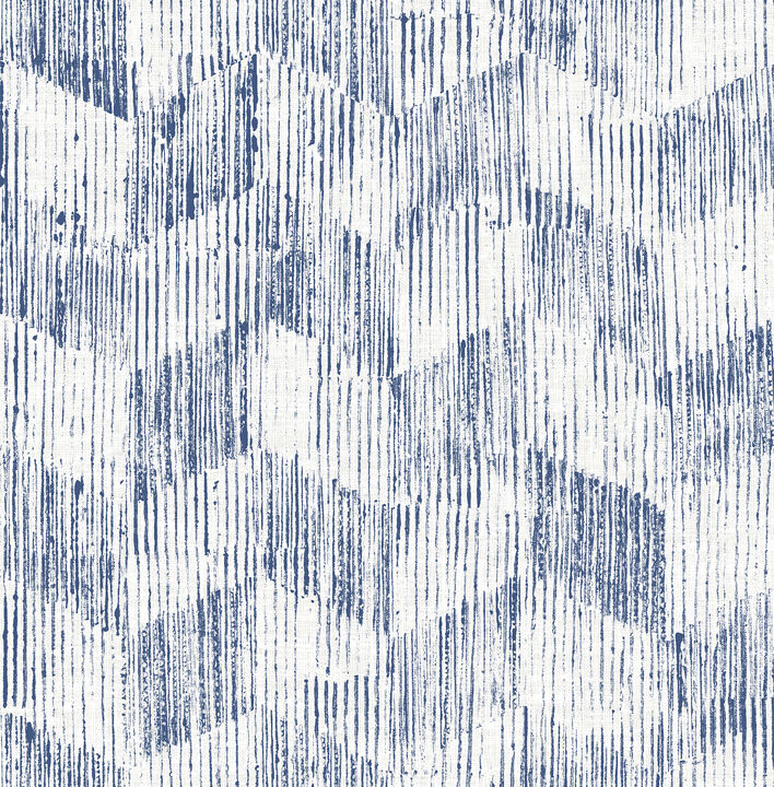 Demi Indigo Distressed Wallpaper (Set of 2)