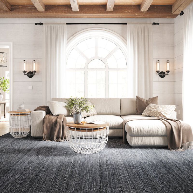 Jofran Global Archive Nested Storage Solid Wood and Metal Basket End Tables (Set of 2)