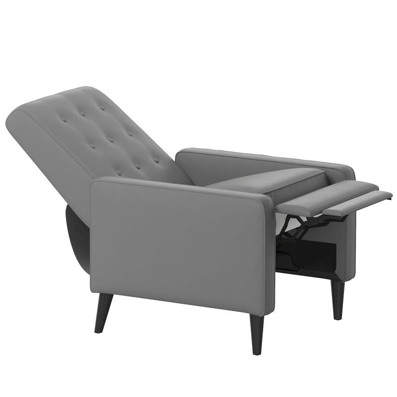 Flash Furniture Mid-Century Modern Recliner for Living Room, Bedroom, or Home Office