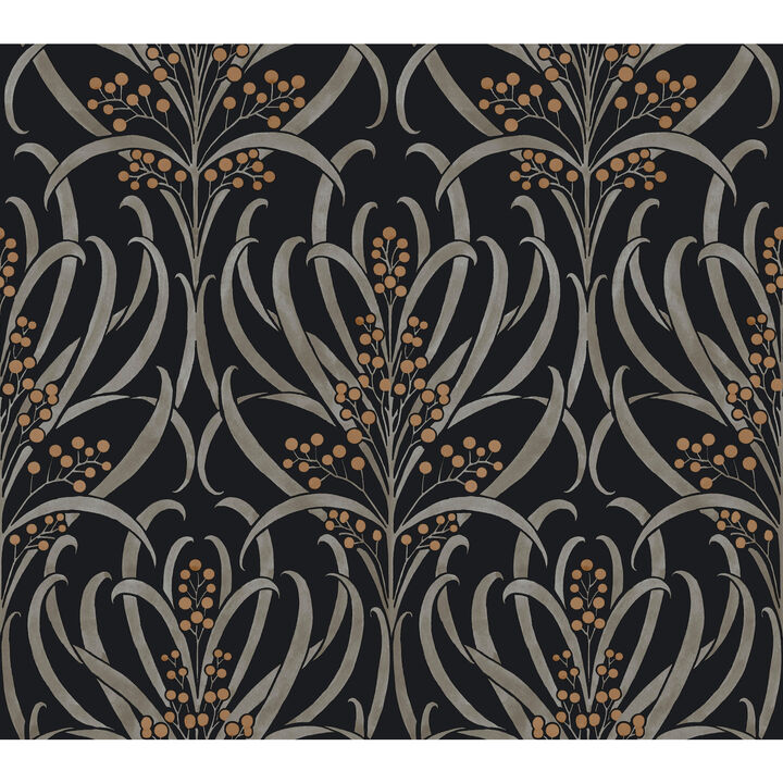 Calluna Black & Gold Metallic Wallpaper