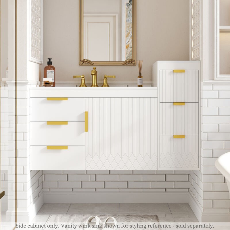 ELEMENT ACE Wall Mounted Floating Cabinet with Drawers for Modern Bathroom and Living Room Organization image number 1