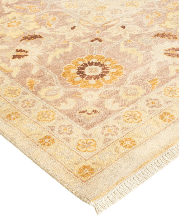 Eclectic, One-of-a-Kind Hand-Knotted Area Rug  - Ivory, 8' 1" x 14' 1"