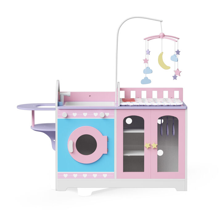 Olivia's Little World 6-in-1 Baby Doll Changing Station, Pink/Purple