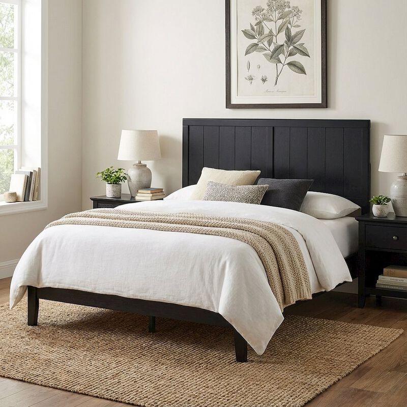 Wood Twin Headboard with Classic Design and Durable Construction for Bedroom image number 3