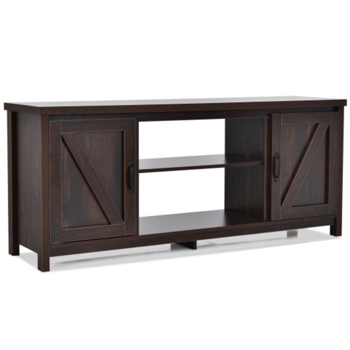 59 Inches TV Stand Media Console Center with Storage Cabinet