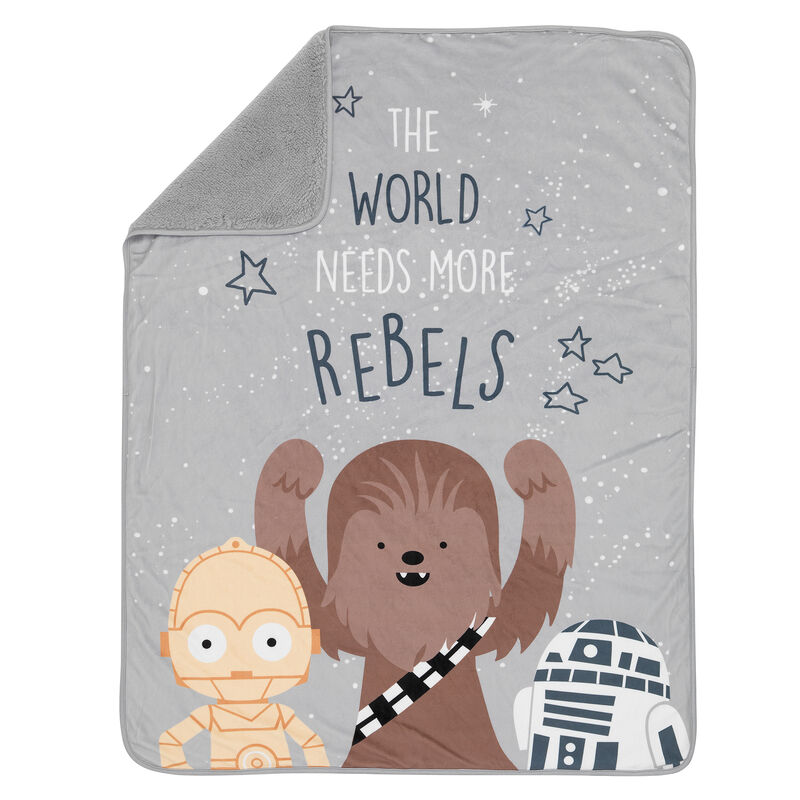Lambs & Ivy Star Wars Rebels Baby Blanket - Gray