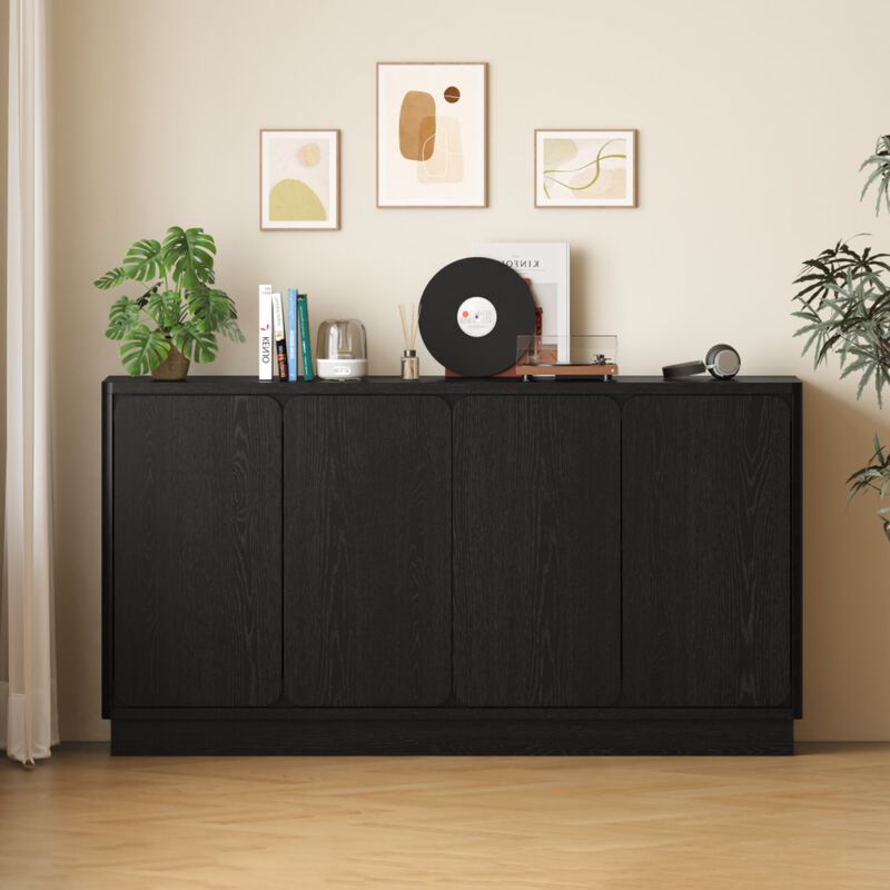 Boxpex 4-Door Sideboard Buffet Cabinet image number 1