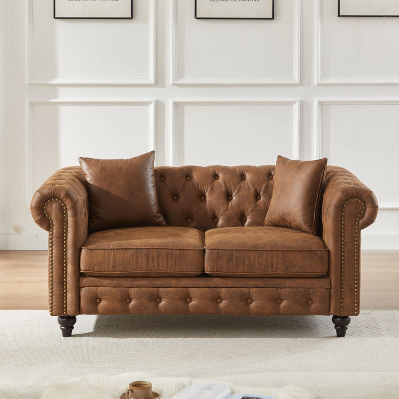 Bralru chesterfield loveseat image number 1
